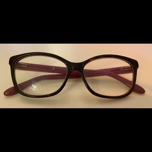Marc Jacobs pink and tortoise eyeglass frames